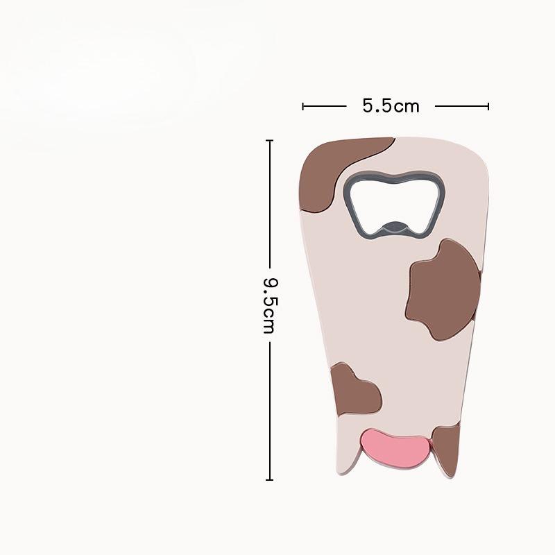 

Bottle Opener, Beer Opening Wonder, Household Bottle Cap Remover, Screwdriver, Refrigerator Sticker, Magnetic Sticker, Bottle Remover Dairy cow