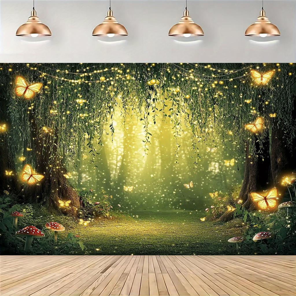 Magic Forest Background Cloth - Multi functional photo background suitable for various occasions - Indoor/outdoor decoration