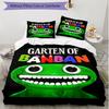 3pcs Duvet Cover Set (1*Duvet Cover + 2*Pillowcase, Without Core), Game Rainbow Friends Print Soft All‑Season Bedding Set, Home Bedroom Decor Gift