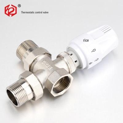 Lianchang Automatic 3-Way Thermostatic Valve for 4/6 Point Heating Radiator with Aluminum-Plastic Pipe Adapter
