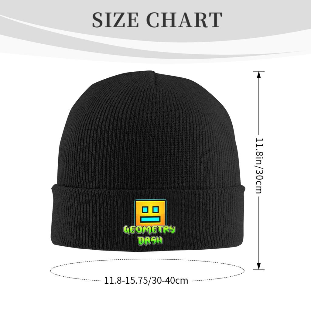 Video Game Geometry Dash Winter Skullies Beanies Hat Warm Autumn Knitted Hats Bonnet Caps for Women Men