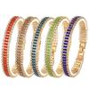 European & American Luxury Shimmering Roman Crystal Bracelet - Women's Full Diamond Claw Chain