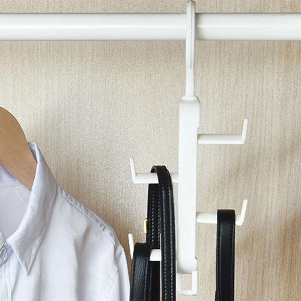 Úložný prostor na tašky a nářadí do šatní skříně, multifunkční věšák na oblečení, bezešvý závěsný věšák na tašky, dveře na klobouky, neperforovaný závěsný háček