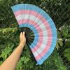 Cooling Rainbow Handheld Fan Gradient Colorful Chinese Kung Fu Fan Folding Dance Fan  Carnival