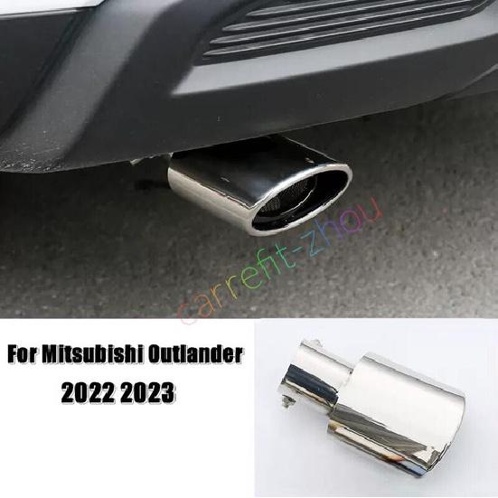 Stainless Rear Bumper Bottom Muffler Trim Fit For Mitsubishi Outlander 2022 2023