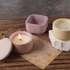 1set DIY Candle Jar Silicone Mold with Lid - Aroma Wax Jar Making Mold for Resin, Concrete, Gypsum - Mold for Home Crafts