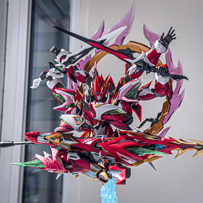 MOTOR NUCLEAR Ne Zha Six Armed Lotus Base Alloy Frame Mecha Model Kit Super Articulated High-Detail Action Figures Boy Toy Gift