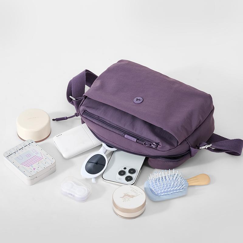 Nylon Bag Solid Color Shoulder Bag Women Crossbody Bag