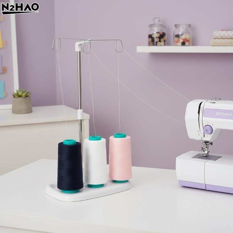 High Capacity Cone Thread Spool Holder for Sewing Machine Organizer Suitable for Serger Overlock Projects