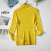Women's Slim-Fit Knitted Turtleneck Sweater - Long-Sleeved, Solid Color, Warm for Autumn/Winter