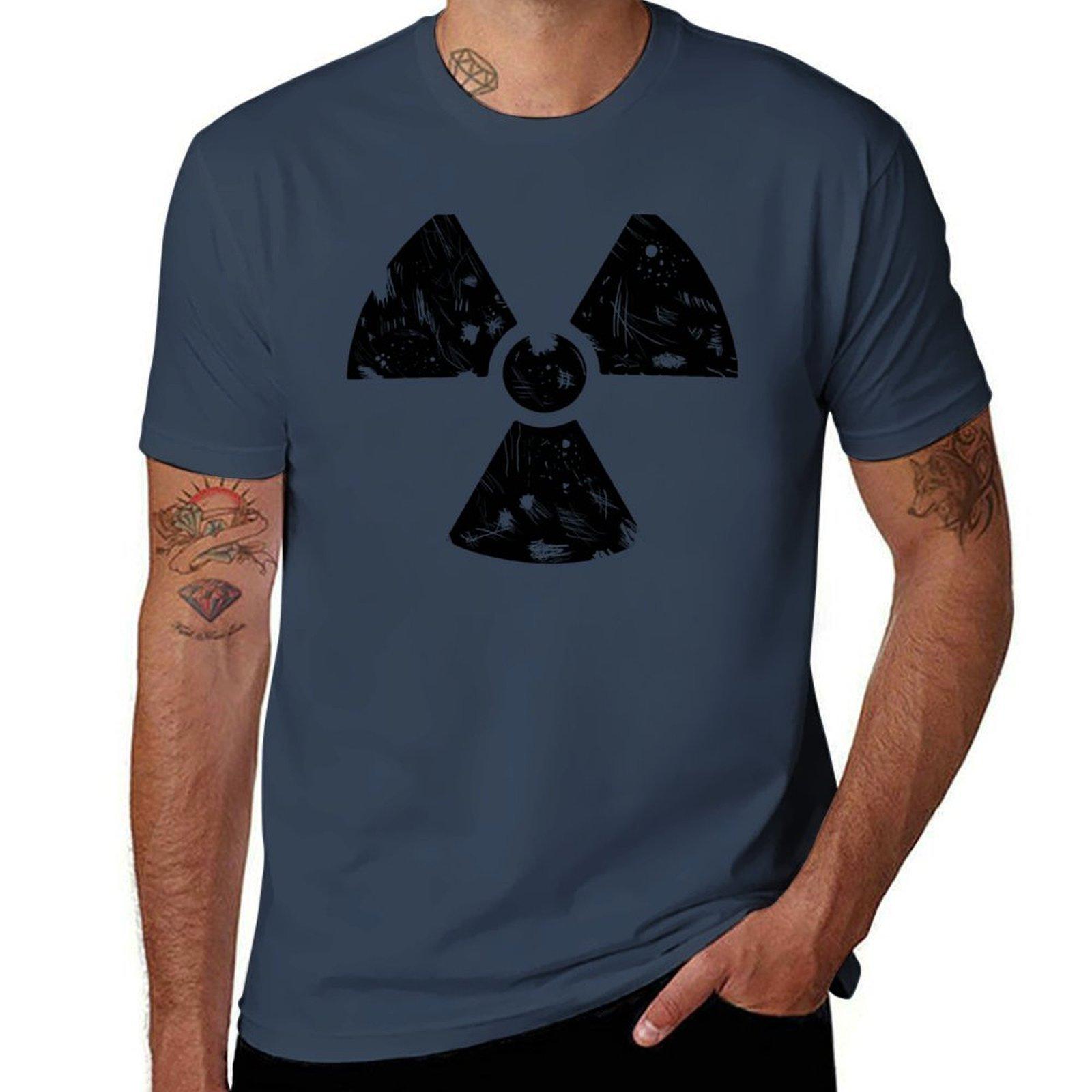 Radioactive Tshirt Daily Wear Plain Short Sleeve Shirt S