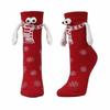 1 Pair Knitted Hand-Holding Magnetic Socks – Trendy & Funny Couple Socks for Christmas Gift, Unique & Creative Holiday Gift