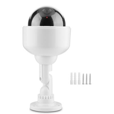 Dummy Security Camera Dome Shape Blinking Fake Security Camera 360 Degrees  Rotation Camera
