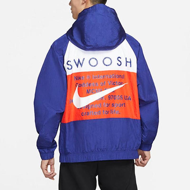 Nike Sportswear Swoosh Windbreaker Jacket Men Jackets Blue CJ4889-455