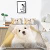 Animal Dog 3D Print A Dog Sleeping On Its Stomach Duvet Cover Design Lovely Pet Dog For Children Women Men Bedroom Decorations