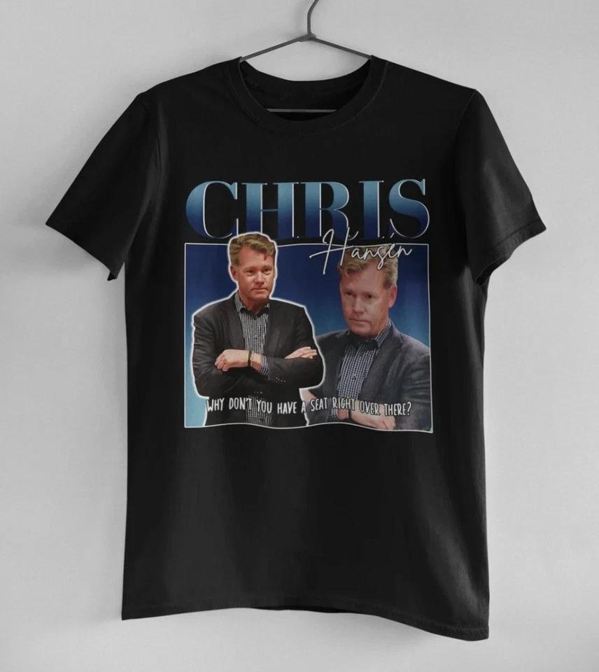 Vintage Chris Hansen Shirt, Funny Chris Hansen Black T-Shirt