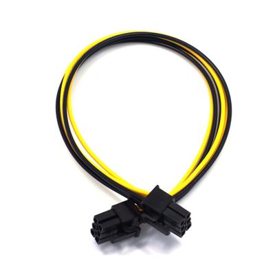 10×PCI-E PCIE PCI Express 6P Male To 6Pin Male Graphics Video Card DIY Power Cable Extended Miner Mining Wire 18AWG 22cm