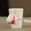 6Pcs/Set Creative Bikini Ceramic Tea Cup Wihite Porcelain Swimsuit Women Body Shot Glass Espresso Cup 50ML