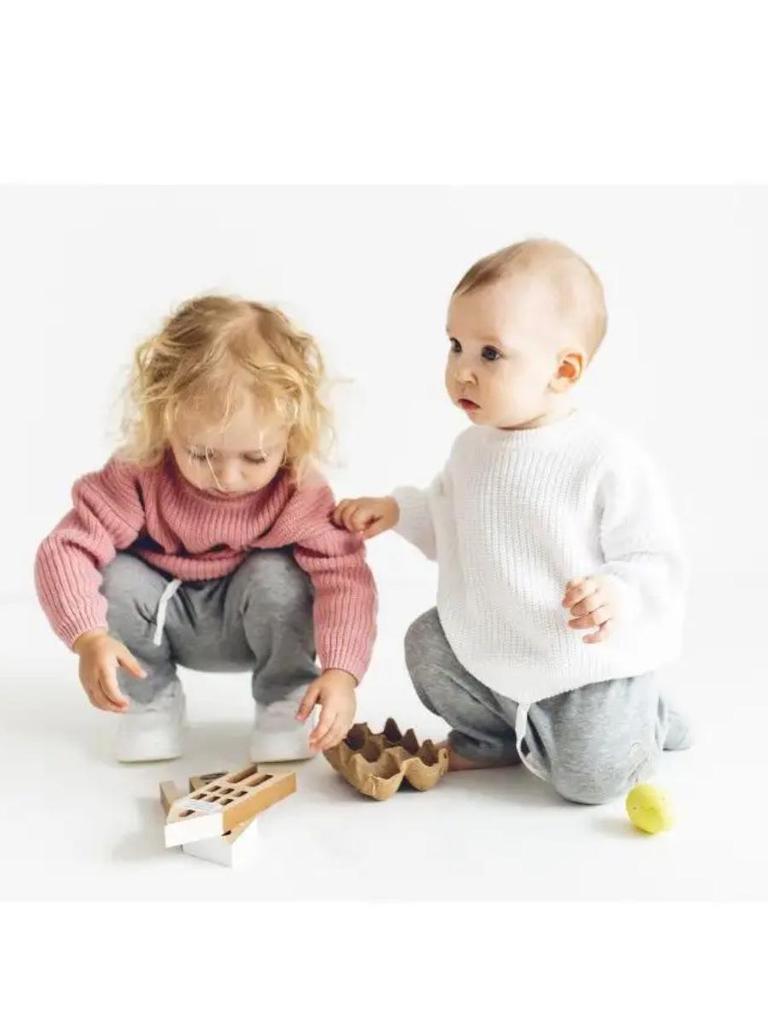 Baby Unisex 100% Cotton Knit Sweater - Soft & Comfortable
