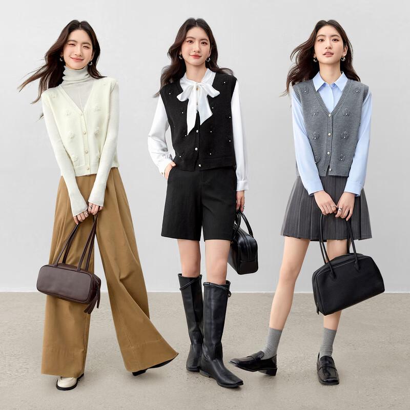 Women's Commuter V-Neck Knitted Vest