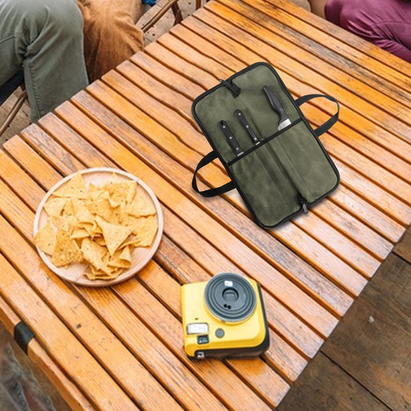 

Сумка для ножей, подставка для сумки, аксессуары в многофункциональном футляре для хранения зелёный