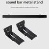 Adjustable Soundbar Wall Mount Bracket Heavy Duty Aluminum Alloy Construction for Home Theater TV Sound Systems