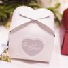 European Heart-Shaped Pearlescent Candy Box - Rose Red Wedding Packaging