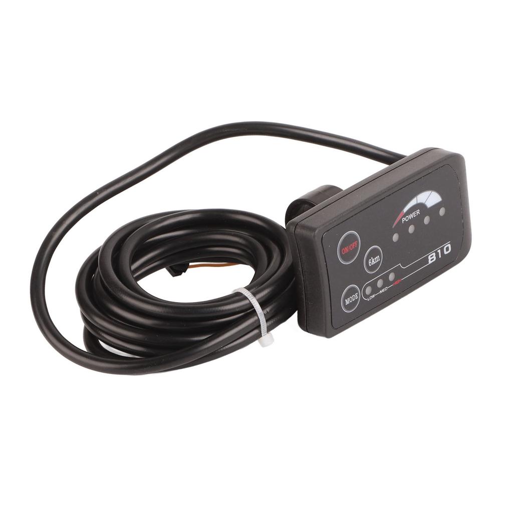Electric Bicycle 810 LED Display With 5 Wire Cable Control Panel