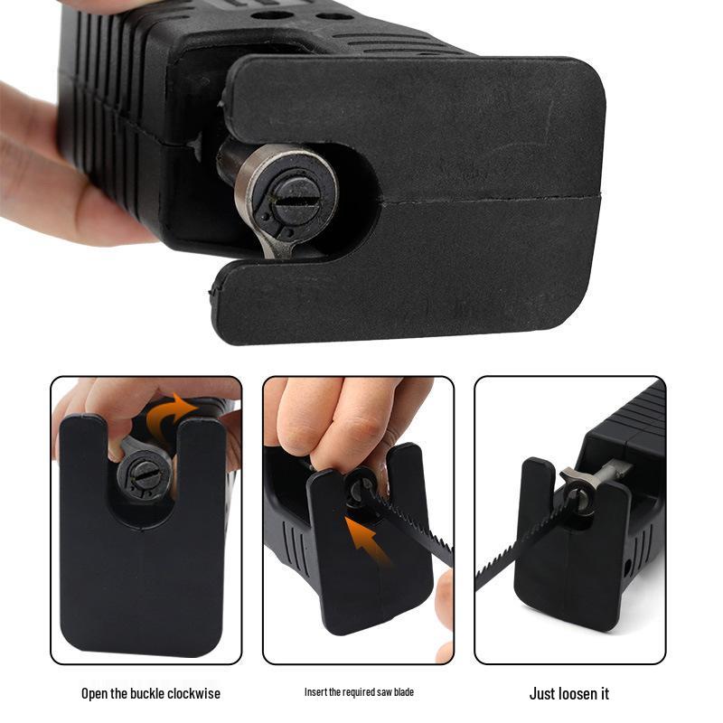 Handheld Electric Drill to Saw Conversion Head: Universal Reciprocating Saw Accessory for Small Woodworking Tasks