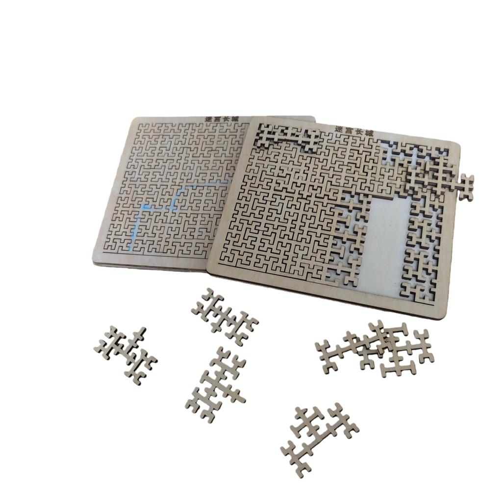 1/2/5Pcs Impossible Jigsaw Puzzles Brain-Teaser Tangram Board Games Impossible Wooden Iq Puzzles Toys For Adults