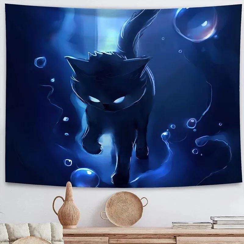 

Фэнтези космический котенок подвесная ткань офис гостиная гобелен украшение на стену дома гобелен 100x75cm