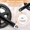 4pcs Silicone Bicycle Cycling Bike Crank Boot Protector Crank Arm Cover White