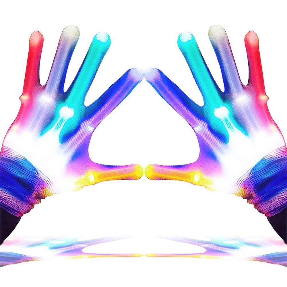 Lichtgevende LED Handschoenen LED Lichtgevende Handschoenen Neon Guantes Oplichtende Handschoenen Podium Kostuum Accessoires