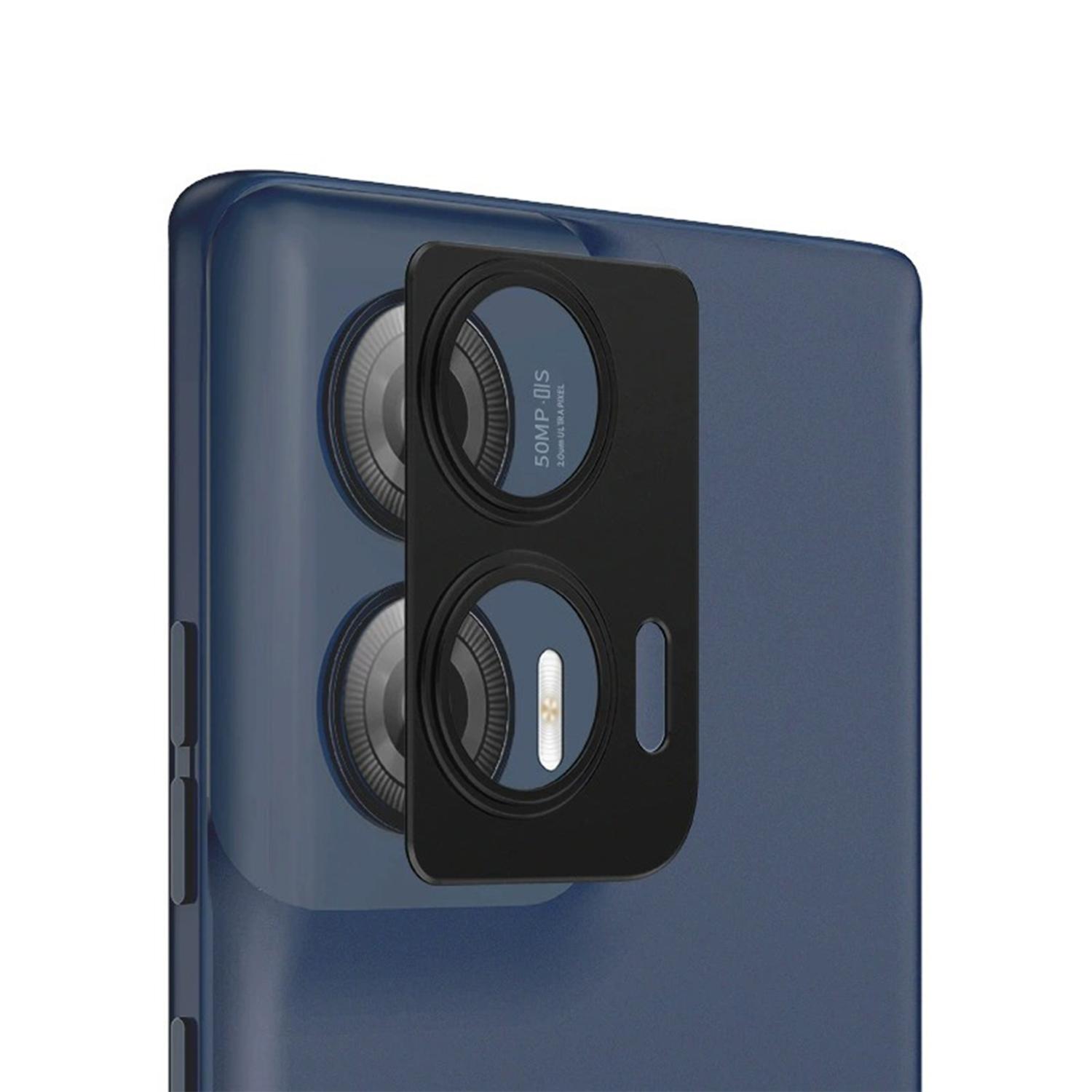

For Motorola Edge 50 Fusion 5G Hollow Lens Protector Aluminum Alloy Phone Camera Bezel Cover A