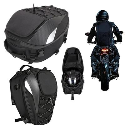 1 Set Waterproof High Capacity Rider Multifunction Backpack Tailbag Motorcycle Tail Bag Rear Seat Bag Dirt Bike Accessories