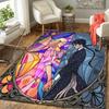1Pc Glass Romance Rug, Office Carpet Indoor Outdoor Doormat, Non-Slip, Comfortable, Living, Christmas Halloween, Xmas Gift L1307