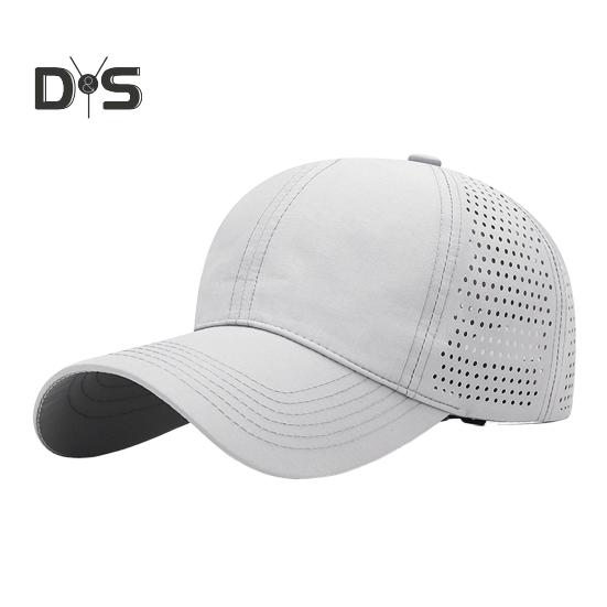 

Бейсбольная кепка с увеличенными полями, солнцезащитный эффект, регулируемая быстросохнущая кепка с дышащими отверстиями светло-серый