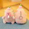 Cute Cartoon Capybara Pendant Pink Capybara Doll Kawaii Fluffty Animal Doll  Kids