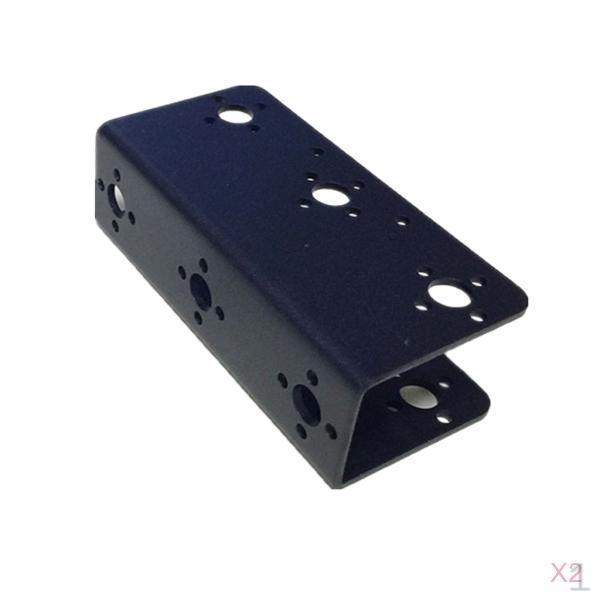 2Pcs Black Metal Beam Bracket for / Humanoid Robot Servo