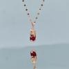 No Fading Pixiu Necklace Women'S Personality High-End Ruby Pendant Direct Sales Temperament Model