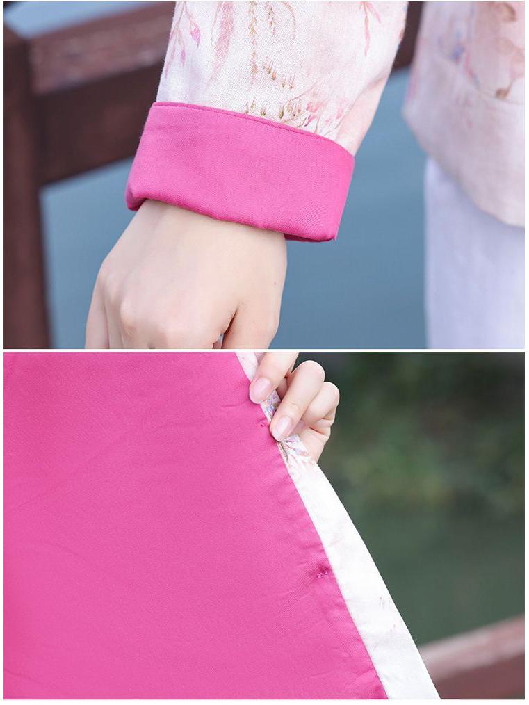 Mom's New Chinese Style Quilted Jacket with Frog Button & Embroidery for Middle-Aged and Elderly Women - Autumn/Winter