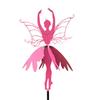 Fairy Wind Spinner Ballet Dancer Fairy Garden Wind Spinner Iron Dancing Fairy Windmill for Yard Patio Decoration