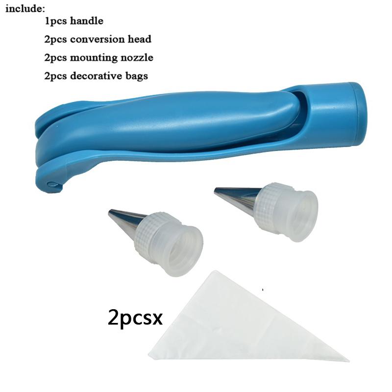 

7 ШТ. Кондитерская ручка для глазури Инструменты для торта Многоразовый кондитерский мешок с насадками Насадки Фондант Торт Крем Шприц Кухонные принадлежности DIY Аксессуары