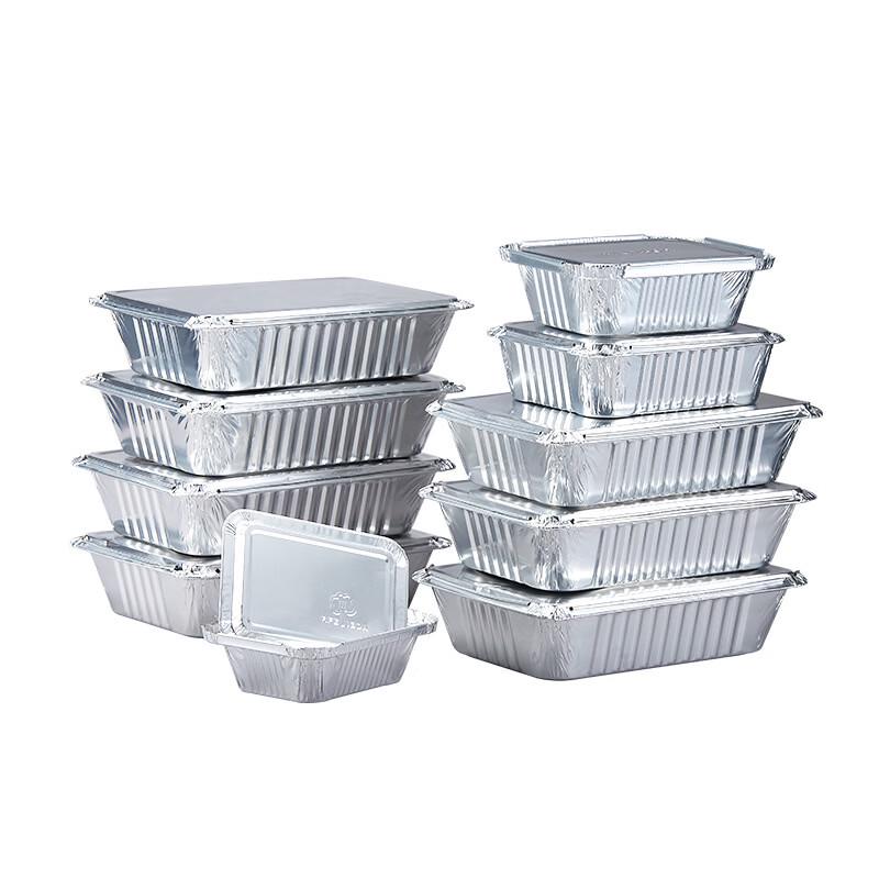 ZISIZ Disposable Aluminum Foil Containers with Paper Lids