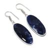 Natural Sodalite Gemstone 925 Sterling Silver Jewelry Earring 1.81" AEE-11021