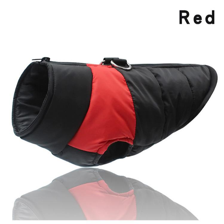 Winter Dog Ski Suit: Thickened Cotton Jacket & Warm Vest