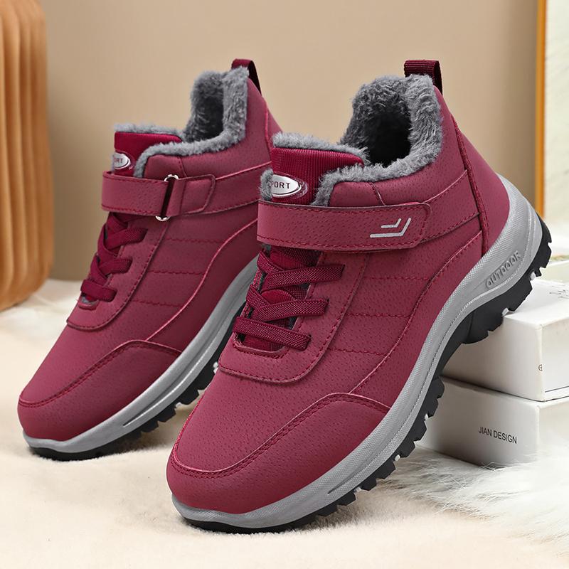 Fashion Women Boots Waterproof Non-slip Warm Snow Boots Women Comfortable Low Top Hiking Women Shoes Comfortable Fashion Cotton Shoes
