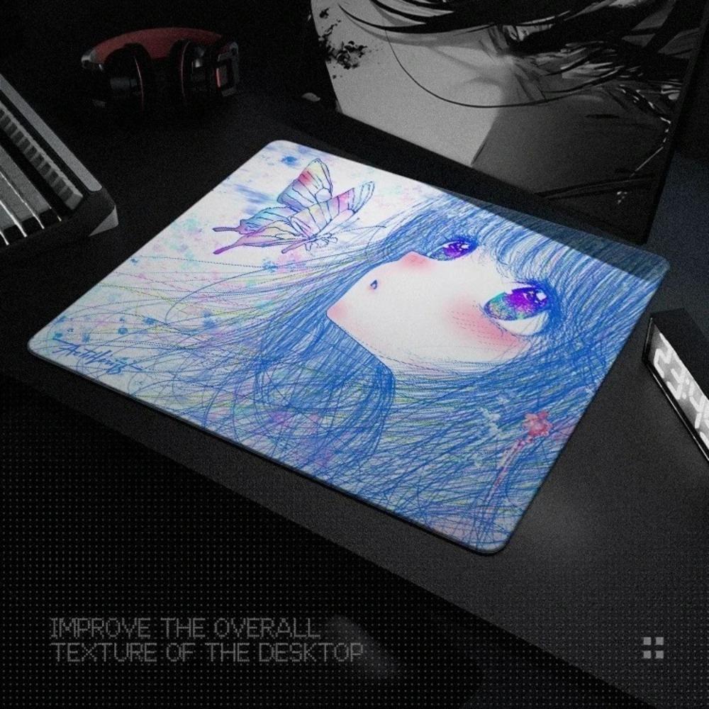 Aetheris Butterfly Mousepad Smooth Large Desk Mat Super Soft Polyurethane Base Class 99 Surface Skin-friendly Gaming Accessories