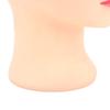Bald Mannequin Head PVC Soft Delicate Bald Head Model with Universal Bracket Interface for Makeup Wig Hat Display