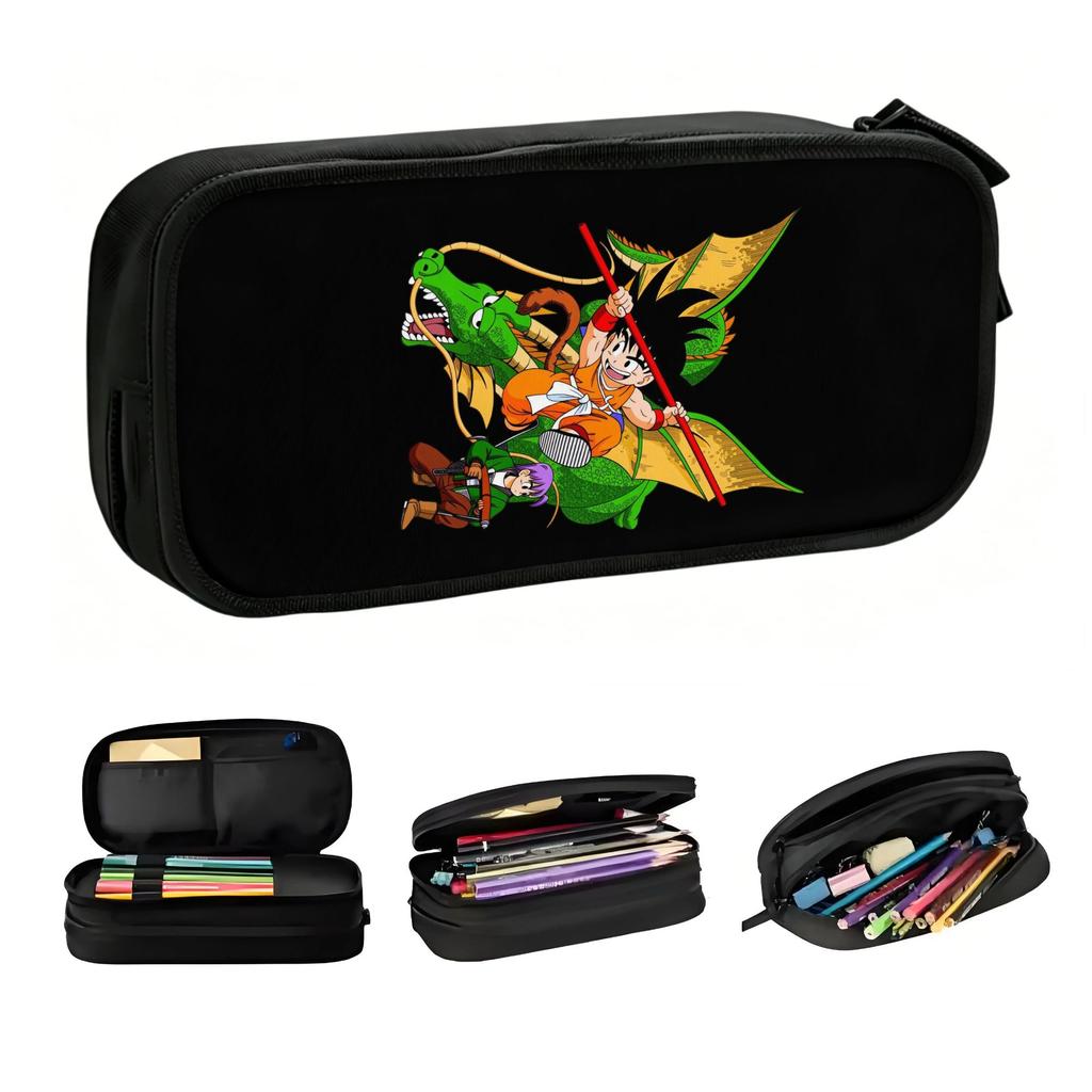 Cute D-Dragon B-Ball GOKU Pencil Case for Boys Girls Large Capacity Cartoon Pencil Pouch School Accessories